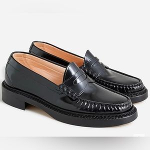 J.Crew Leather Black Penny Loafer Rowan Size 6 but Fits Like 5.5
